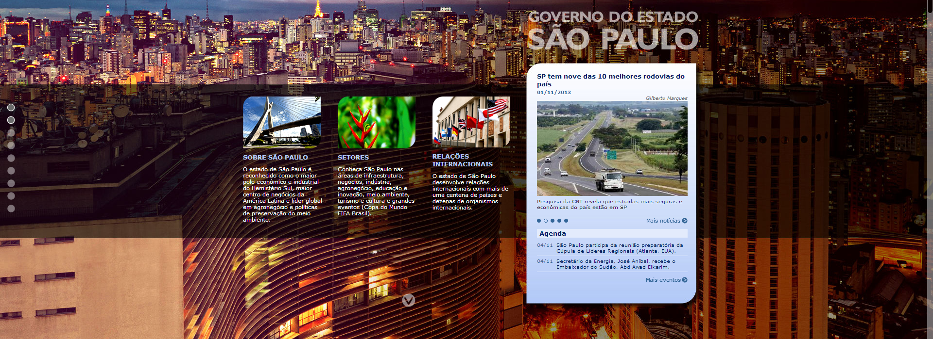 Governo de São Paulo lança site internacional