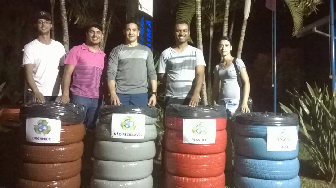 Alunos do curso de Engenharia de Produção de Tarumã desenvolvem projeto de reutilização de pneus
