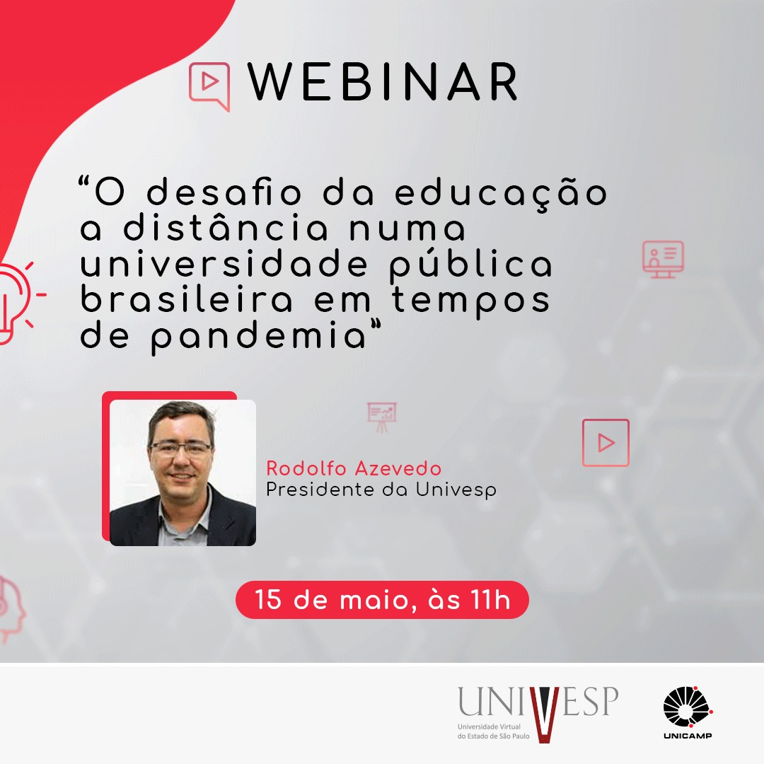 Webinar Unicamp com presidente da Univesp